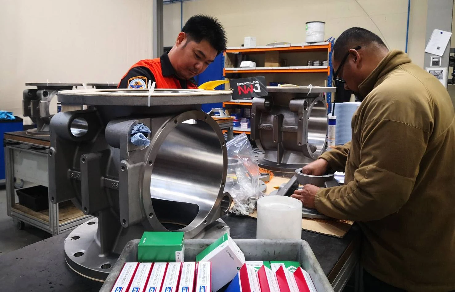 Rotary valve maintenance workbench