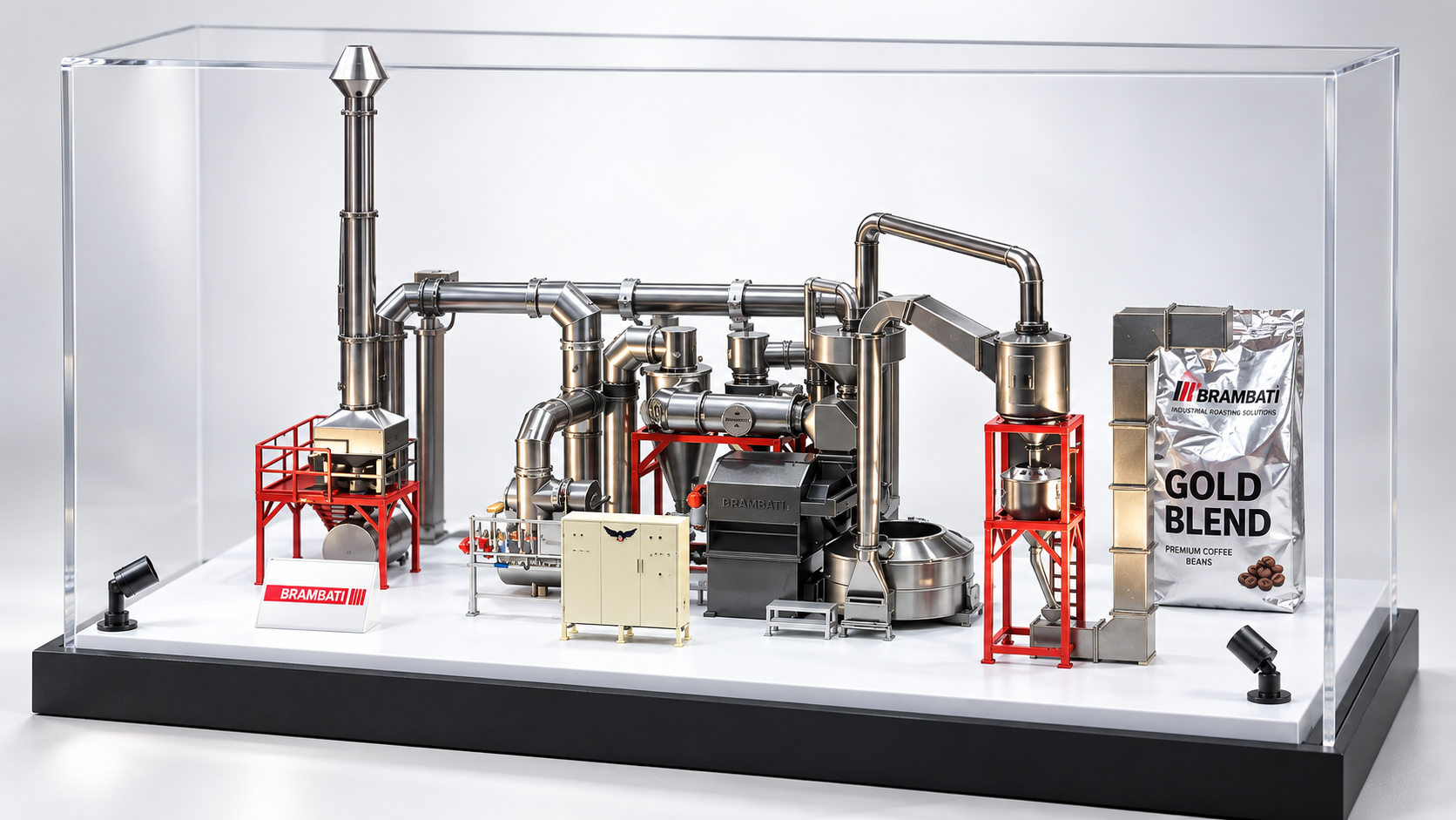 Brambati coffee processing concept illustration